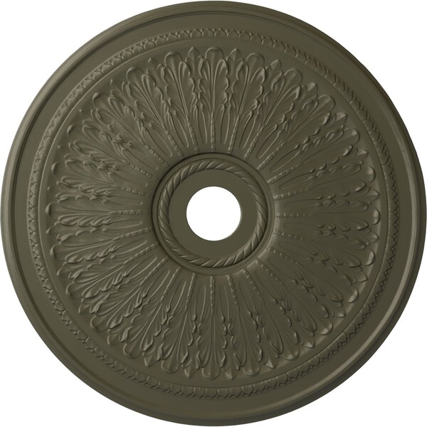 Ekena Millwork Oakleaf Ceiling Medallion (Fits Canopies up to 6 1/4"), 29 1/8"OD x 3 5/8"ID x 1"P, Witch Hazel CM29OAWHF - main